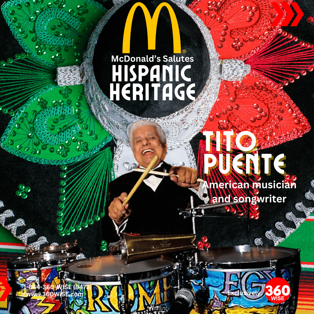 The Icon Tito Puente 3 Tito Puente is celebrated on Hispanic Heritage Month with McDonald's